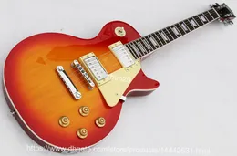 2022 custom cherry red standard Lesp electric guitar solid mahogany body