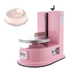 Small Tabletop Automatic Round Birthday Cake Cream Butter Spreading Machine Cakes Chocolate Creams Icing Coating Equipment