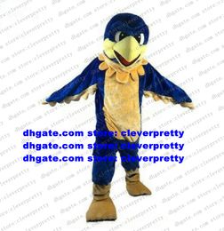 Blue Eagle Bird Hawk Mascot Costume Tiercel Falcon Vulture Adult Cartoon Character Carnival Fiesta Restaurant Inn zx2999