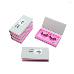 False Eyelashes Custom Printed Logo Eyelash Packaging Box Wholesale Mink Lashes Vendor Cardboard Rectangular Packing Boxes Free Tray