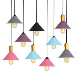 Pendant Lamps Nordic Country Vintage Clothing Store LOFT Postmodern El Decoration Bar Colour Droplight Sitting Room Hall