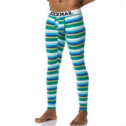 Thermal Underwear Men's JOCKMAIL Sexy Long Johns Pants Men Cotton Printed Mens Sleeping Bottoms Leggings Pant S 829