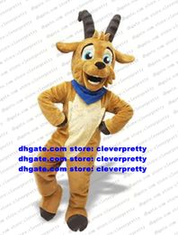 Brown Antelope Gazelle Goat Mascot Costume Adult Cartoon Character Outfit Suit Club Activities Capping Ceremony zx2972