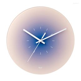 Wall Clocks Nordic Sunset Clock Battery Operated With Pointed Needle Round Silent For Home Bedroom Office Decoration Wholesale