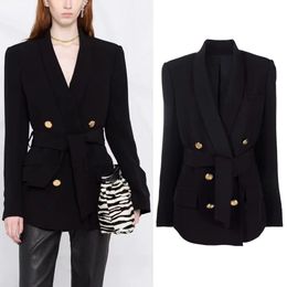 fashion women suit designer clothes blazer belt spring new released tops E189