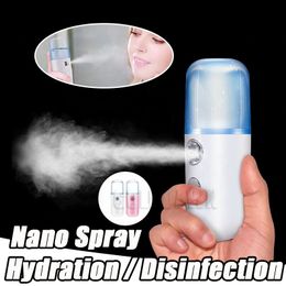 Mini Nano Facial Sprayer Firidifiers USB Nebulizer Face ångare Hydrating Anti-Aging Wrinkle Women Beaut Hud Care Tools Tools