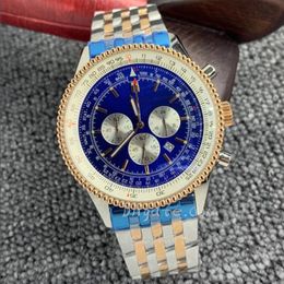 Men's quartz battery watch rubber stainless steel classic strap watches 46MM Z uminous sapphire waterproof montre de lux