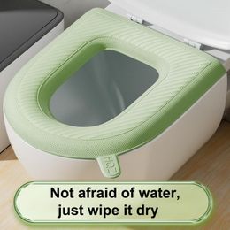 Toilet Seat Covers EVA Waterproof Soft Cover Bathroom Washable Cushion U-shaped Ring Home Lid Accessories