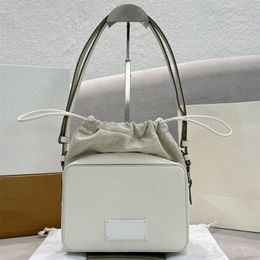 MINI BUCKET bag Fashion simple drawstring Calfskin Shoulder Bags maison margiel Crossbody camera bag Adjustable straps Various back methods b7bJ#