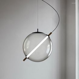 Pendant Lamps Creative Glass Bubble Ball Dining Room Chandelier Nordic Minimalist Modern Living Bedroom Clothing Store