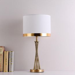 Table Lamps Postmodern Light Luxury Simple American Lamp Home Warm Bedroom Bedside Designer Model Room Living Study