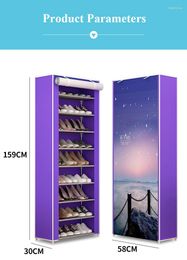 Clothing Storage Multiple Layer Shoe Cabinet Nonwoven Fabric Saving Space Organiser Rack Modern Assemble For Home Furniture