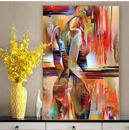 Modern Sexy Lay Poster Wall Art Pictures Modern Home Decoration for Girls Bedroom Unframed Print posters Abstract Arts Oil Nude Canvas Painting No Frame