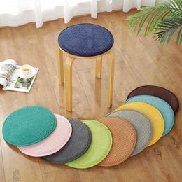 Chair Covers Four Seasons Round Cushion Pure Color Thicken Anti-slip Household Wooden Stool Dormitory Bupad