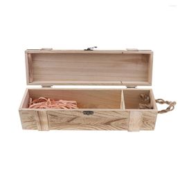 Storage Bottles Natural Pine Wood Crate 1 Wine Bottle Travel Box Carrying Display Case/ 35 X 9.5 9cm / 13.8 3.7 3.5inch