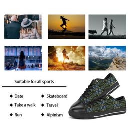 GAI GAI Shoes Custom Sneakers Hand Painted Canvas Men Womens Fashions Low Breathable Trainer