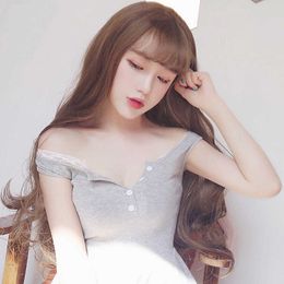Women's Hair Wigs Lace Synthetic Japan and South Korea Wig Air Bangs Long Curly ffy Big Wav Waist gth Hair Chemical Fibre Headgear Female