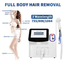 2022 755 1064 808nm Diode Laser Machine for Hair Removal system painless Skin Rejuvenation device three wavelengt beauty salon equipment