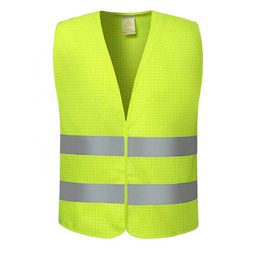 Wholesale Ce Safety Vest Clothing With Pockets Custom High Visibility Class 2 With Hook And Loop Reflective Safety Vests