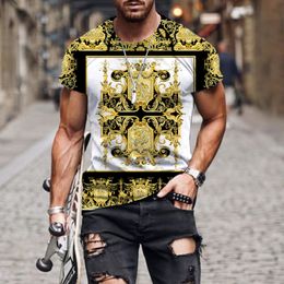 New 3D Print Causal Clothing High end luxury pattern Fashion Men Women T-shirt Plus Size Size S-7XL 010