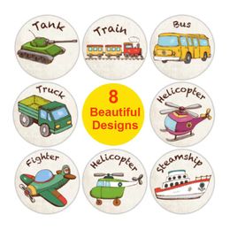 500Pcs Children's Cartoon Animal Stickers Baby Kindergarten Inspirational Little Red Flower Reward Roll Stickers kids' gifts
