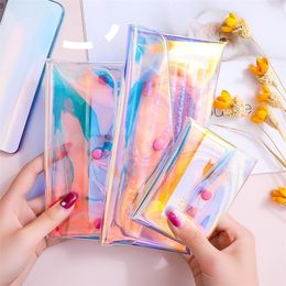 Cosmetic Bags Cases PVC Transparent Women Makeup Storage Clear Organizer Wash Travel Portable Toiletry Multifunction Purse Pouch 221114