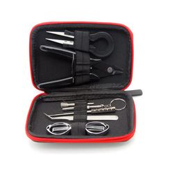 Herramientas de artesan￭a Bolsa de kit de herramientas de bricolaje con cigarrillo de algod￳n de algod￳n bobina de alambres con envejecimiento de cer￡mica de cer￡mica alicates para rda ecigarette acces5418120