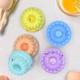 9 Style Silicone Baking Moulds Round star shaped heart-shaped square rose cake cup Baked silica gel egg tart mold T9I002169