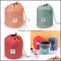 Storage Baskets Fashion Dstring Cosmetic Bag Mtifunction Simplicity Portable Handbag Wash Gargle Storage Bags Bucket Waterproof 4 65 Dha7S