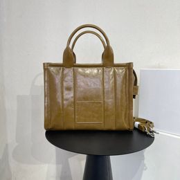 Bag Womens Tote Satchel Bags Designer Vintage Fashion Casual Large Capacity Full Leather Travel Shoulder Handbag Luxury Briefcase Purse Styl