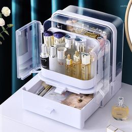 Storage Bottles Cosmetic Box Lipstick Skin Care Product Waterproof Dustproof Drawer Type Rotating