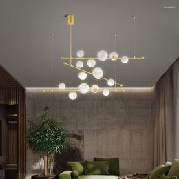 Chandeliers Creative Chandelier Lighting For Living Room Modern Hanging Lamp Kitchen Restaurant Bedroom Decora Black/Gold Home Fixtures