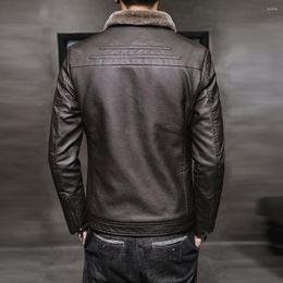 Men's Jackets Motorcycle Jacket Pockets Comfortable Cold Resistant Men Casual Fashion Faux Leather Windbreaker For Trip