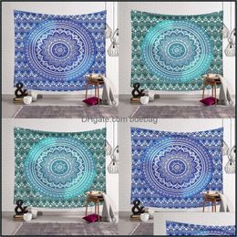 Towel Mandala Style Artistic Beach Towel Polyester Fibre Mti Design Rec Decoration Pad Outdoor Swimming Shower Towels Arrival 17Ls D Dhppe