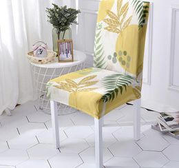 Chair Covers Abstract Flower Leaves Office Accent Cover Dining Home Decor Recliner Living Room Furniture