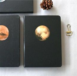 Hard Cover Black Papers Business Notebook Office Journal Diary Blank Sketchbook Stationery Gift 13cm X 18cm