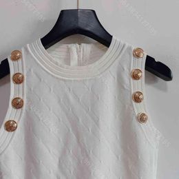 2021ss Designer Wool Knit Sweater Dress Women Casual Hoodies Sweater Metal Buttons Midi Dresses Shirt Long Sleeve High-end Brand L175Q