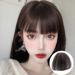 Women's Hair Wigs Lace Synthetic Haowu Recommends Cartoon Wig Female Real Person Hair All Hand Weaving Light and Natural Bangs