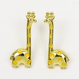 Серьги для гвоздики 10 паров Прекрасные жирафа Золотые Восточные украшения Элегантный модный подарок для женщин ювелирных изделий7553