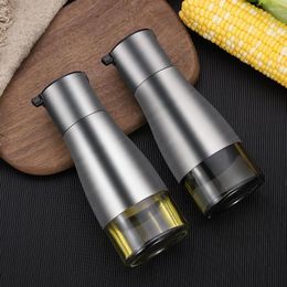 Storage Bottles Stainless Steel Oil Dispenser Vinegar Bottle BPA Free Pot Smooth Surface Leak Proof Kitchen Supplies