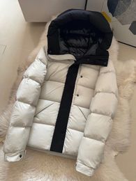 Men Women designer luxury hooded Down real puff jackets coat winter outdoor cold-proof warm top long sleeve Casual fashion white grey and black color downs jacket