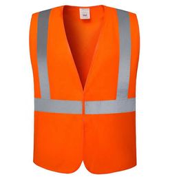 Custom Orange Fluorescent Riding High Visibility Class 2 Manufacturer Shirt Safety Reflective Vest