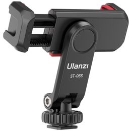 Tripods Ulanzi ST-06S Vertical Shooting Phone Mount Holder DSLR Camera Monitor Tripod Clamp For Smartphone Vlog 221114