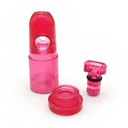 Smoking Snuff Snorter Bullet Bottle Case Containers Pipes Kit Portable Sniff Pocket Durable Snuffer Mix Color Snort Saver