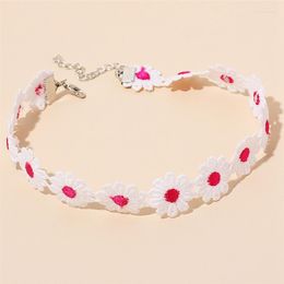 Choker 1pc Casual Flower Fashion Lace Decor Necklace For Ladies Women Girls Jewellery Accessories