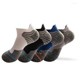 Men's Socks 8Pairs/lot High Quality Men's Sports Towel Bottom Boat Outdoor Breathable Basketball Male Short Tube