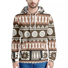 Men's Hoodies Vintage Print Traditional Tribe Autumn And Winter Men's Pullover Hoodie With Pockets Outdoor Long Sleeves Keep You Warm