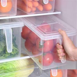 Storage Boxes Bins Kitchen Transparent Pp Storage Box Grains Beans Contain Sealed Home Organiser Food Container Refrigerator Boxes Dhteb