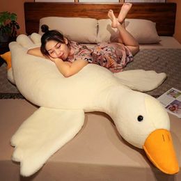 Simulation Of Internet Celebrity Big White Goose Stuffed Toy Children Comfort Goose Pillow Duck Animal Doll D74