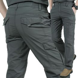 Men's Pants Lightweight Breathable Quick Dry Men Summer Casual Military Tactical Cargo Waterproof Trousers